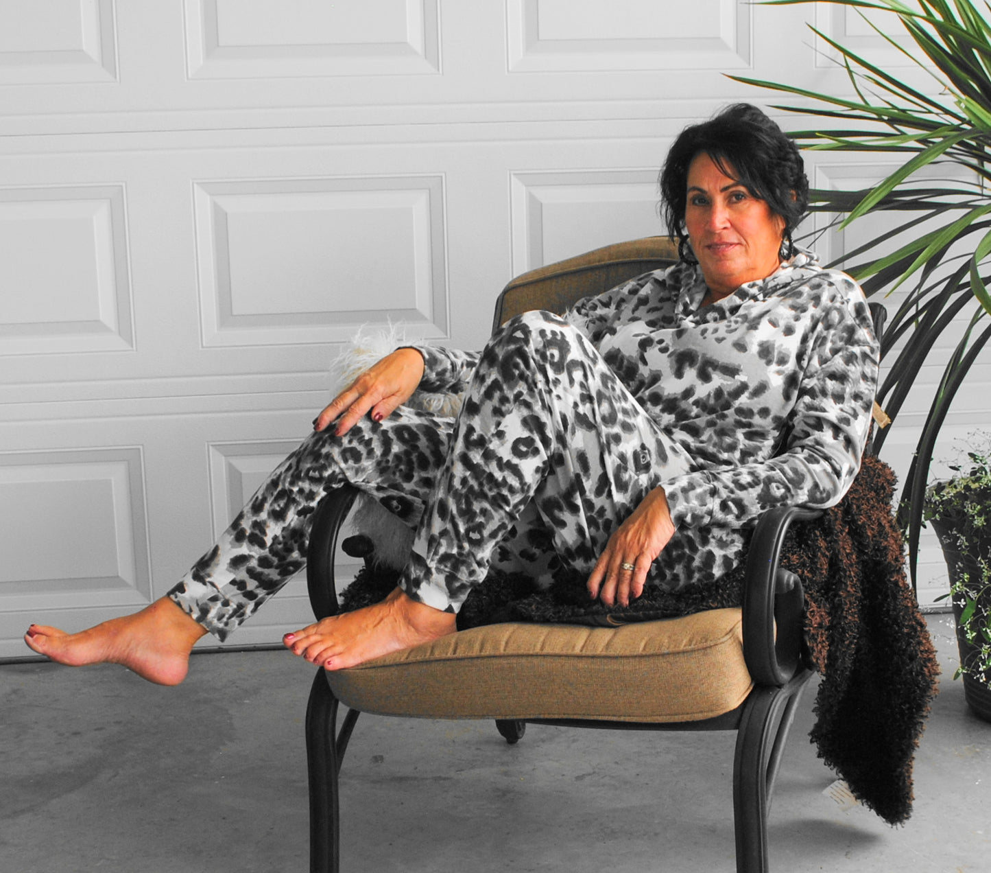 Animal Print 2 Pc Lounge Set