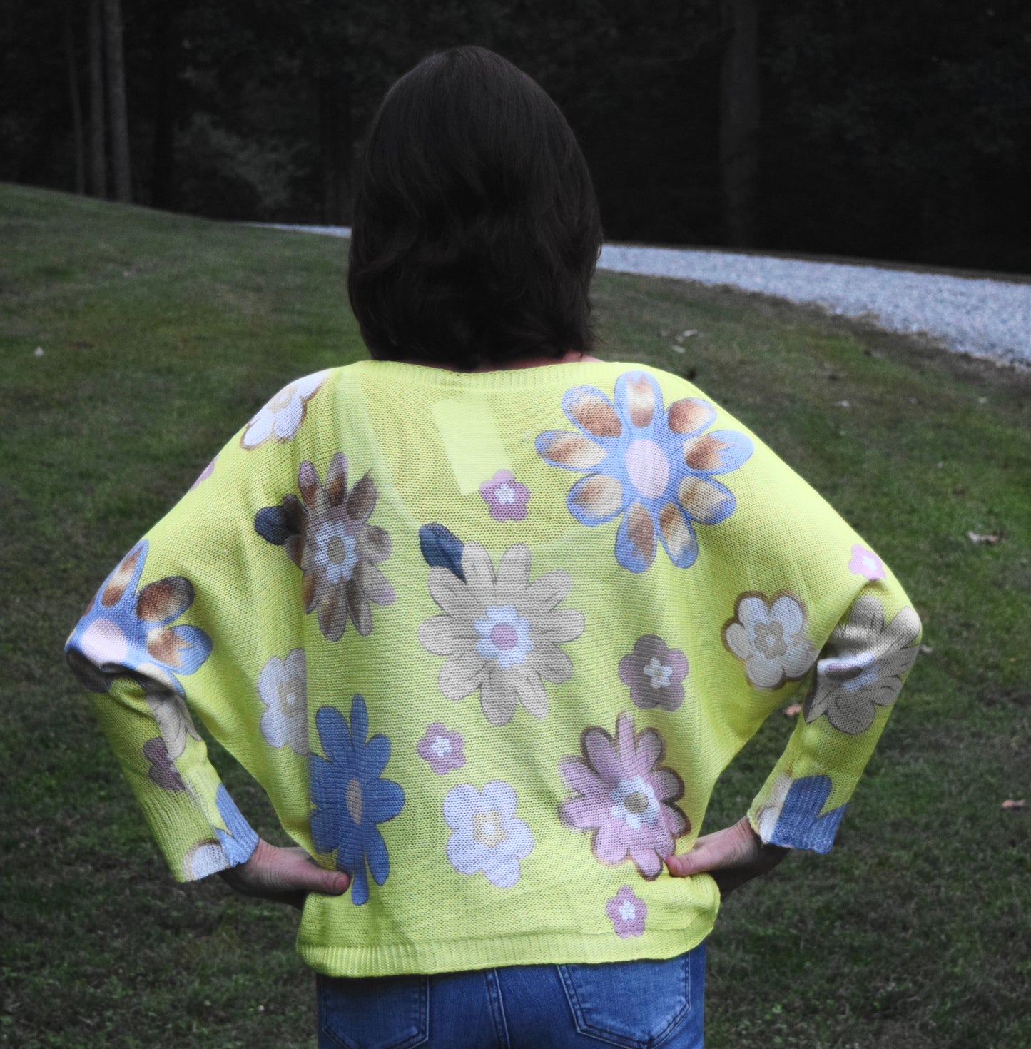 Flower Sweater Lime