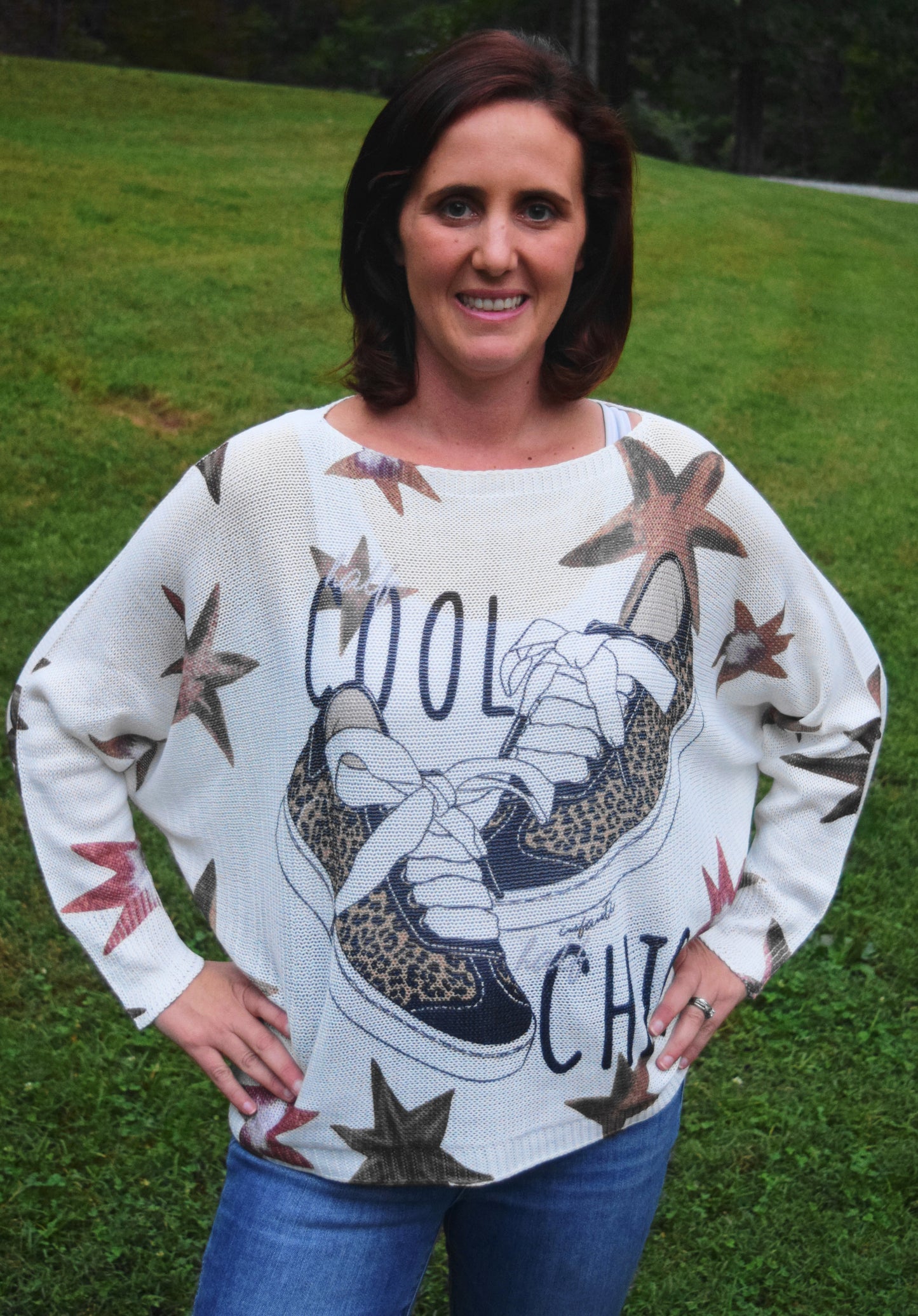 Leopard Shoe Sweater