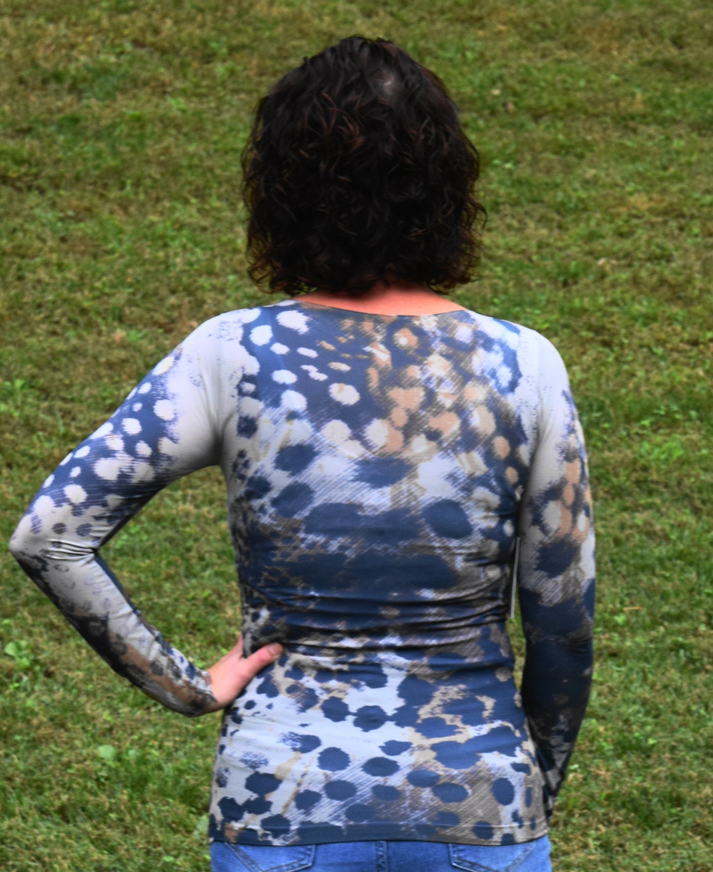 Long Sleeve Mesh Tee Shirt