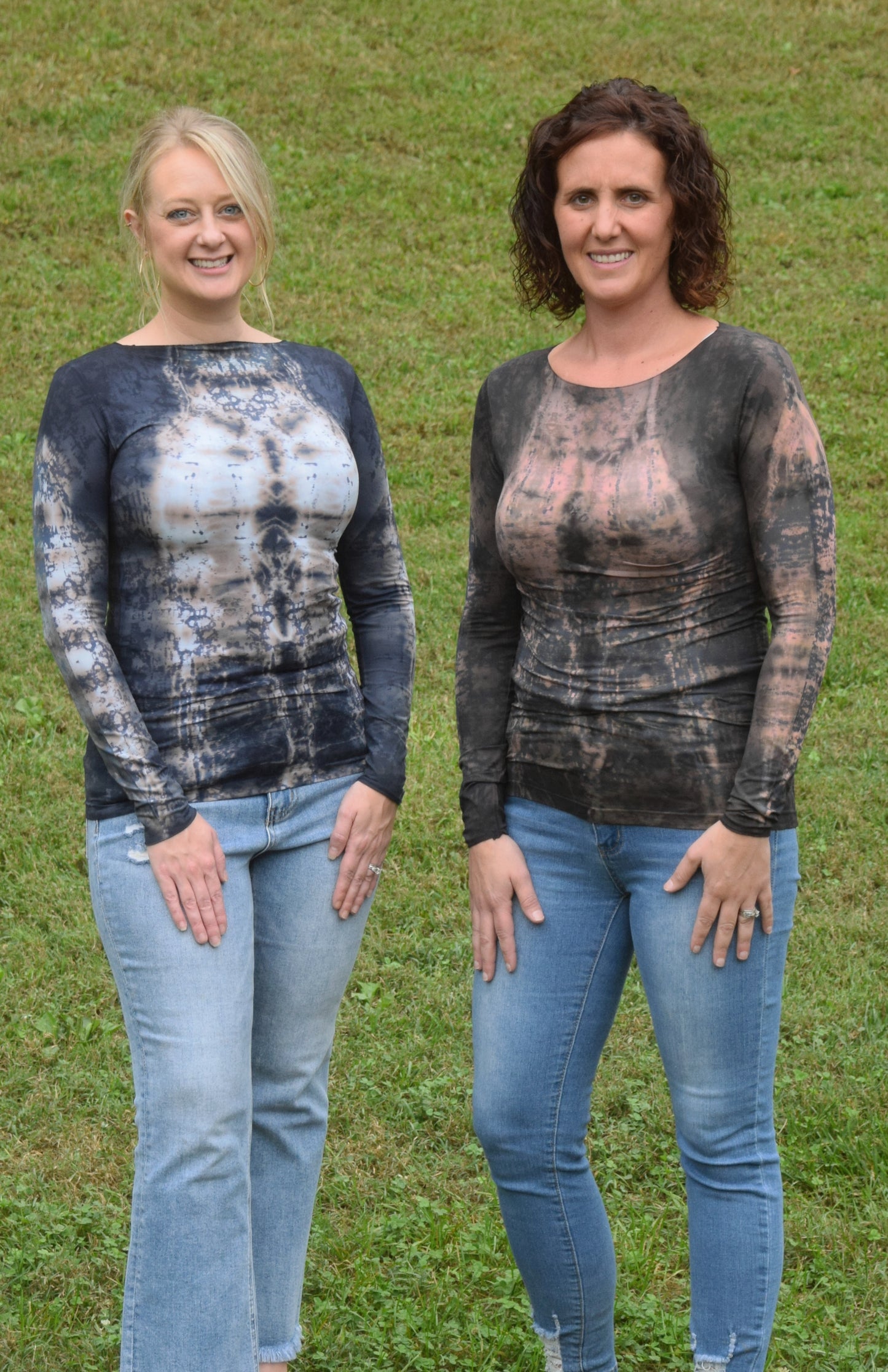 Long Sleeve Mesh Tee Shirt