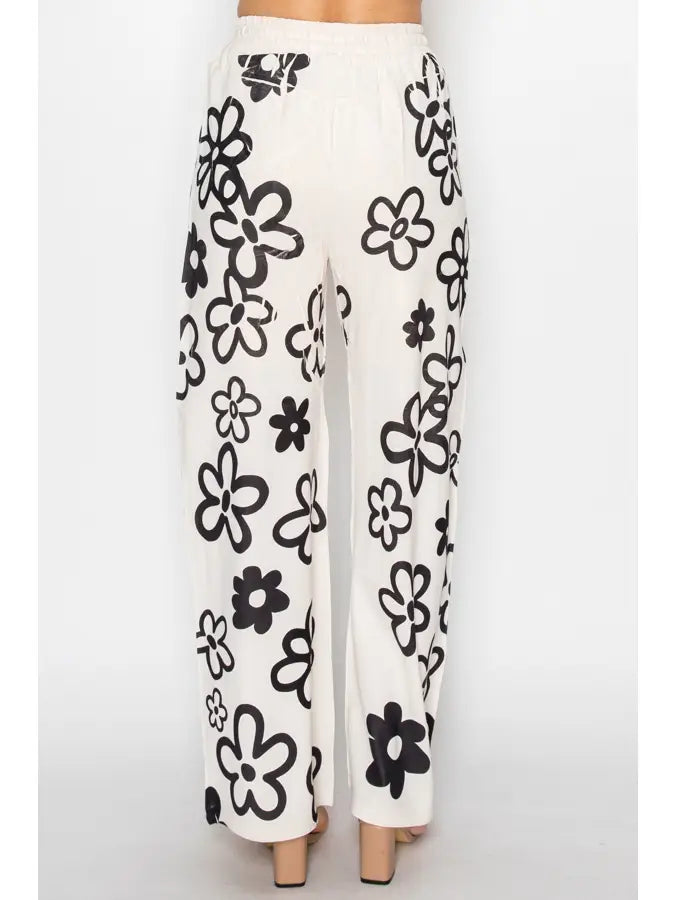 Daisy Print Pants