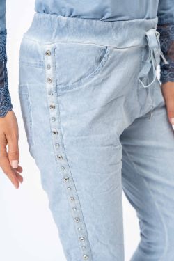 Silver Stud Jegging Pant