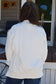 White Snap Front Sweatshirt