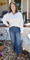 Denim Raw Hem Crop Jeans