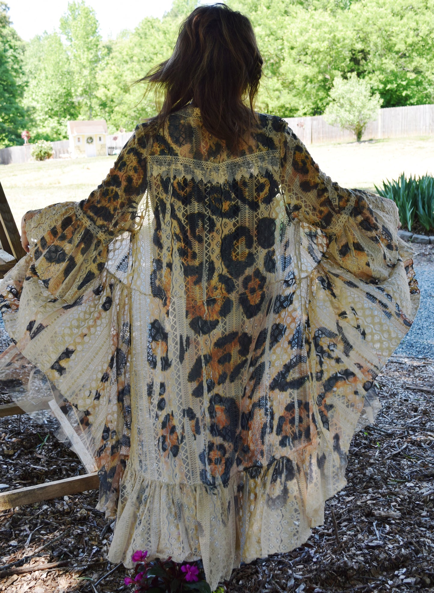 Leopard and Lace Duster