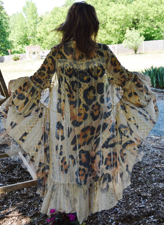 Leopard and Lace Duster