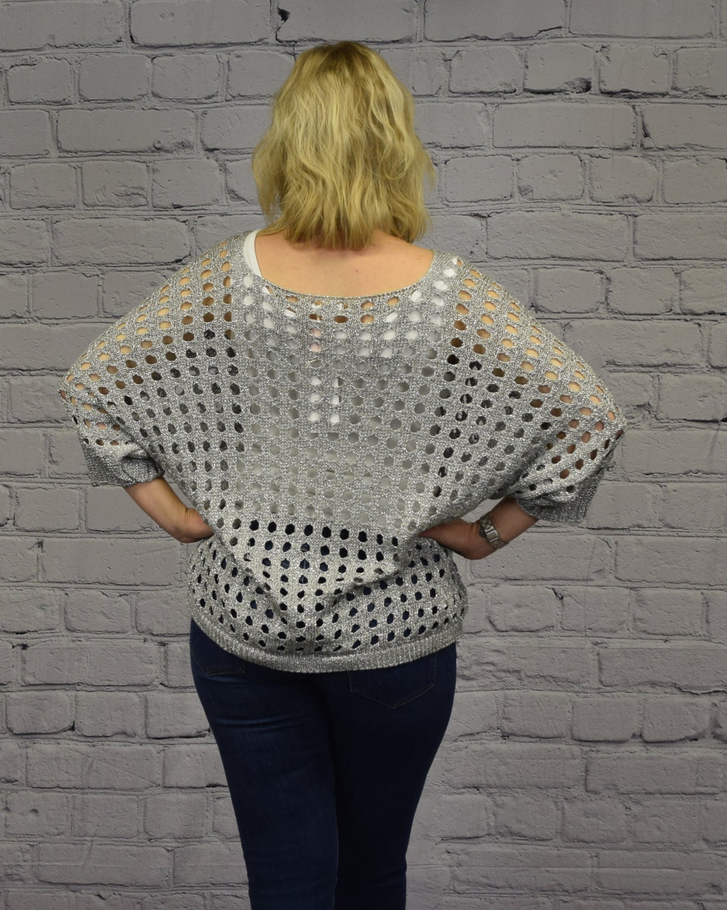 Shimmer Crochet Sweater