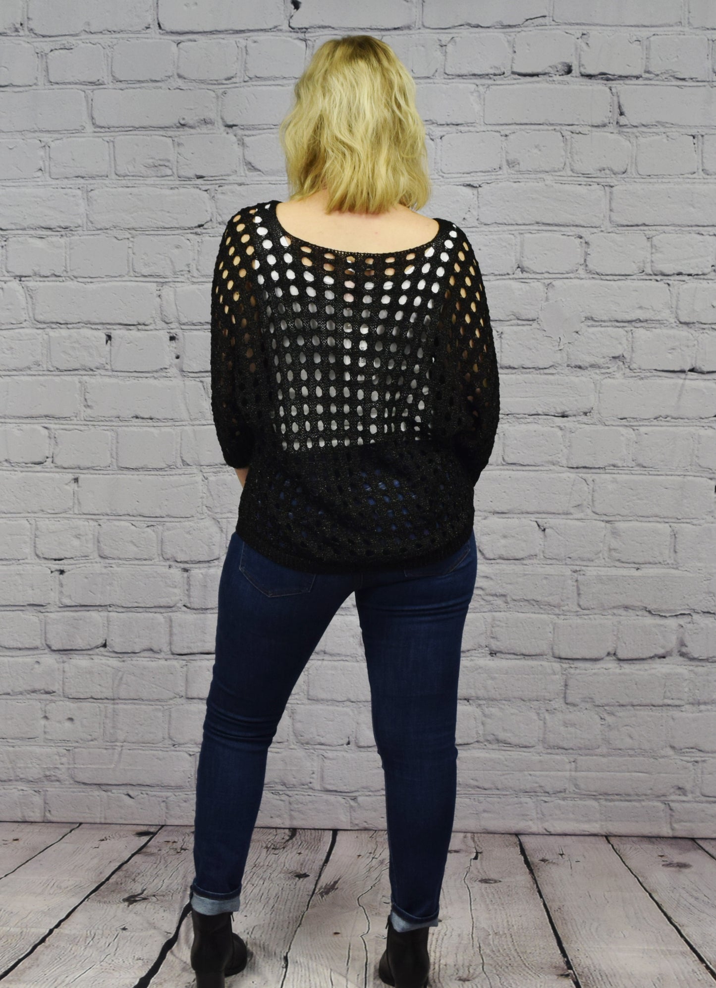 Shimmer Crochet Sweater