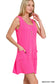 Ribbed Knit Button Front Dress  (6 colors)