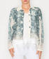 Cropped Sequin Blue Star Jacket